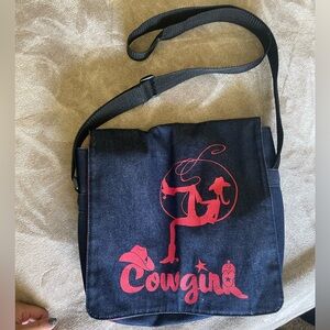 Cute denim cowgirl satchel